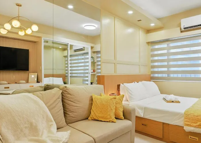The Sunny Flat At Fame Residences Near Sm Megamall, Shangrila 4* Manila