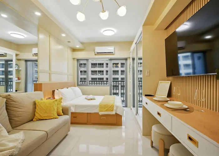 The Sunny Flat At Fame Residences Near Sm Megamall, Shangrila 4* Manila